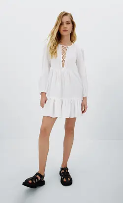 خرید پیراهن کوتاه زنانه استرادیواریوس کد 244491 | بانی استایل