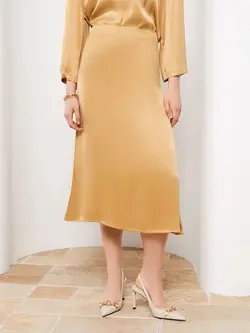 خرید دامن ساتن زنانه ال سی وایکیکی کذ 245363 | بانی استایل