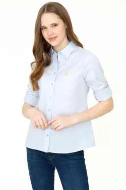 خرید شومیز آستین بلند زنانه یو اس پولو کد 247196 | بانی استایل
