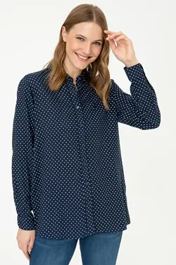 خرید شومیز آستین بلند زنانه یو اس پولو کد 246867 | بانی استایل