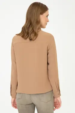 خرید شومیز آستین بلند زنانه یو اس پولو کد 246866 | بانی استایل