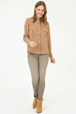 خرید شومیز آستین بلند زنانه یو اس پولو کد 246866 | بانی استایل