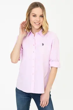 خرید شومیز آستین بلند زنانه یو اس پولو کد 248062 | بانی استایل