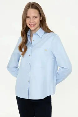 خرید شومیز آستین بلند زنانه یو اس پولو کد 248052 | بانی استایل