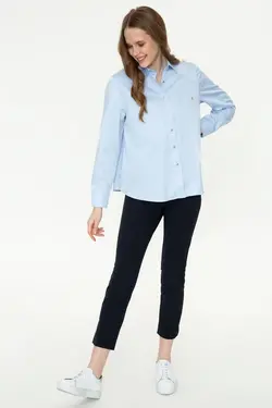 خرید شومیز آستین بلند زنانه یو اس پولو کد 248052 | بانی استایل