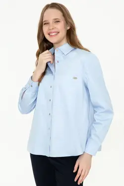 خرید شومیز آستین بلند زنانه یو اس پولو کد 248052 | بانی استایل