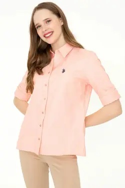 خرید شومیز آستین بلند زنانه یو اس پولو کد 247204 | بانی استایل