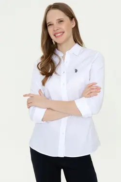 خرید شومیز آستین بلند زنانه یو اس پولو کد 247241 | بانی استایل