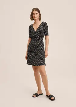 خرید پیراهن طرح دار زنانه منگو کد 261224 | بانی استایل