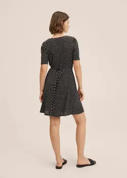 خرید پیراهن طرح دار زنانه منگو کد 261224 | بانی استایل