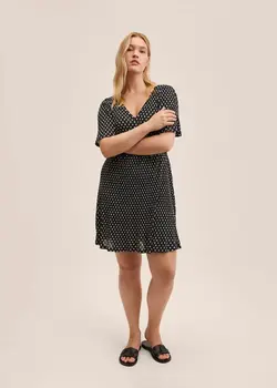 خرید پیراهن طرح دار زنانه منگو کد 261224 | بانی استایل