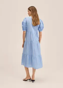 خرید پیراهن نخی زنانه منگو کد 261209 | بانی استایل