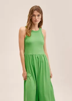 خرید پیراهن نخی زنانه منگو کد 261215 | بانی استایل