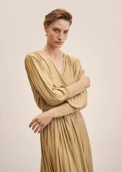 خرید پیراهن پلیسه زنانه منگو کد 261177 | بانی استایل