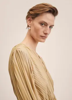 خرید پیراهن پلیسه زنانه منگو کد 261177 | بانی استایل