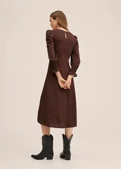 خرید پیراهن طرح دار زنانه منگو کد 261158 | بانی استایل