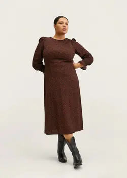 خرید پیراهن طرح دار زنانه منگو کد 261158 | بانی استایل