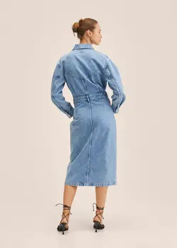 خرید پیراهن جین زنانه منگو کد 262340 | بانی استایل