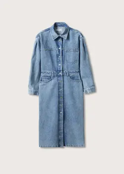 خرید پیراهن جین زنانه منگو کد 262340 | بانی استایل