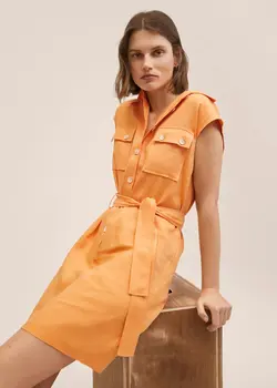 خرید پیراهن کوتاه زنانه منگو کد 262339 | بانی استایل