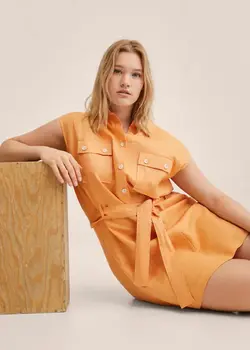 خرید پیراهن کوتاه زنانه منگو کد 262339 | بانی استایل