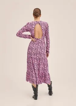 خرید پیراهن طرح دار زنانه منگو کد 262315 | بانی استایل