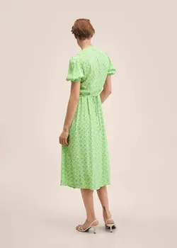 خرید پیراهن طرح دار زنانه منگو کد 262318 | بانی استایل