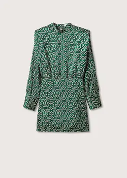 خرید پیراهن طرح دار زنانه منگو کد 261233 | بانی استایل