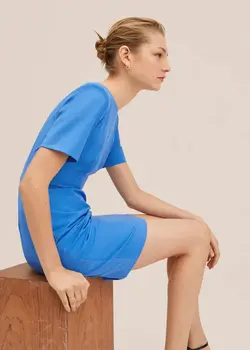 خرید پیراهن کوتاه زنانه منگو کد 262302 | بانی استایل