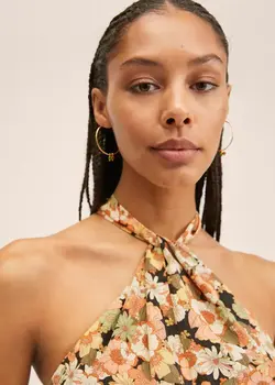 خرید پیراهن گلدار زنانه منگو کد 262299 | بانی استایل