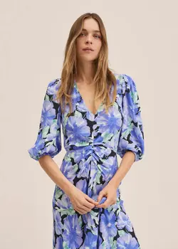 خرید پیراهن طرح دار زنانه منگو کد 262304 | بانی استایل