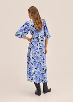 خرید پیراهن طرح دار زنانه منگو کد 262304 | بانی استایل