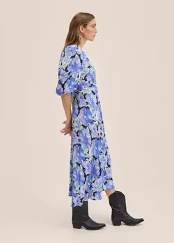 خرید پیراهن طرح دار زنانه منگو کد 262304 | بانی استایل