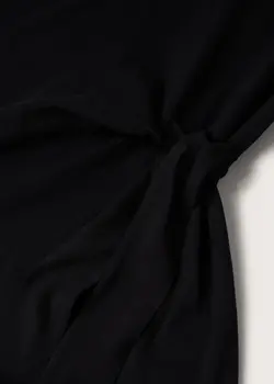 خرید پیراهن نخی میدی زنانه منگو کد 263114 | بانی استایل