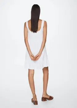 خرید پیراهن نخی زنانه منگو کد 263141 | بانی استایل