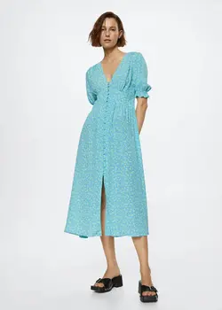 خرید پیراهن گلدار زنانه منگو کد 263102 | بانی استایل