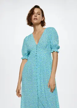 خرید پیراهن گلدار زنانه منگو کد 263102 | بانی استایل