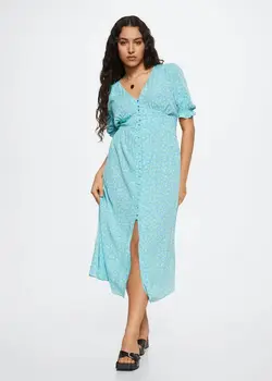 خرید پیراهن گلدار زنانه منگو کد 263102 | بانی استایل