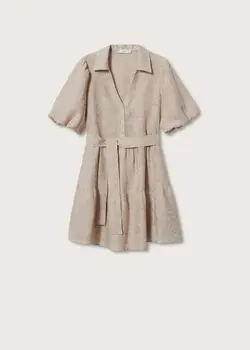 خرید پیراهن کتان زنانه منگو کد 263124 | بانی استایل