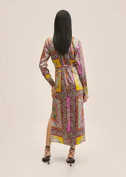 خرید پیراهن طرح دار زنانه منگو کد 263111 | بانی استایل