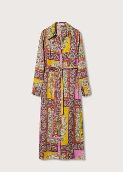 خرید پیراهن طرح دار زنانه منگو کد 263111 | بانی استایل