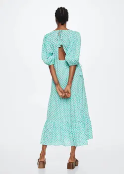 خرید پیراهن طرح دار زنانه منگو کد 264464 | بانی استایل