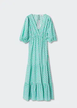 خرید پیراهن طرح دار زنانه منگو کد 264464 | بانی استایل