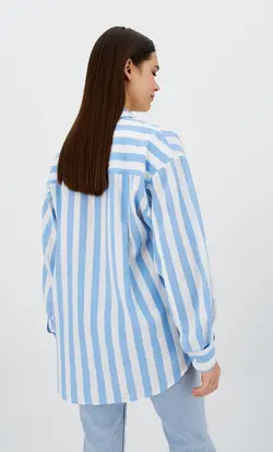 خرید شومیز راه راه زنانه استرادیواریوس کد 264894 | بانی استایل