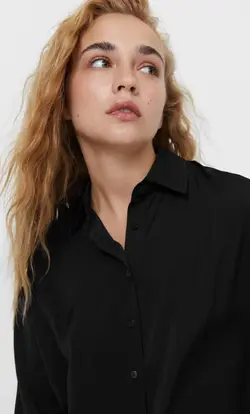 خرید شومیز ساتن زنانه استرادیواریوس کد 264857 | بانی استایل