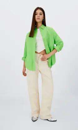 خرید شومیز آستین بلند زنانه استرادیواریوس کد 264804 | بانی استایل