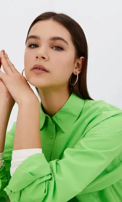 خرید شومیز آستین بلند زنانه استرادیواریوس کد 264804 | بانی استایل