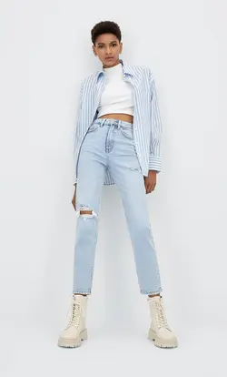 خرید شومیز راه راه زنانه استرادیواریوس کد 264727 | بانی استایل