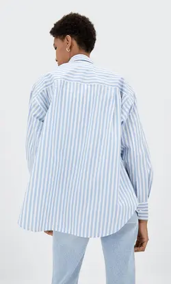 خرید شومیز راه راه زنانه استرادیواریوس کد 264727 | بانی استایل