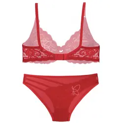 ست سوتین و شورت تمام گیپور فنردار فانتزی کد 2304-311